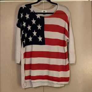 American flag sweater